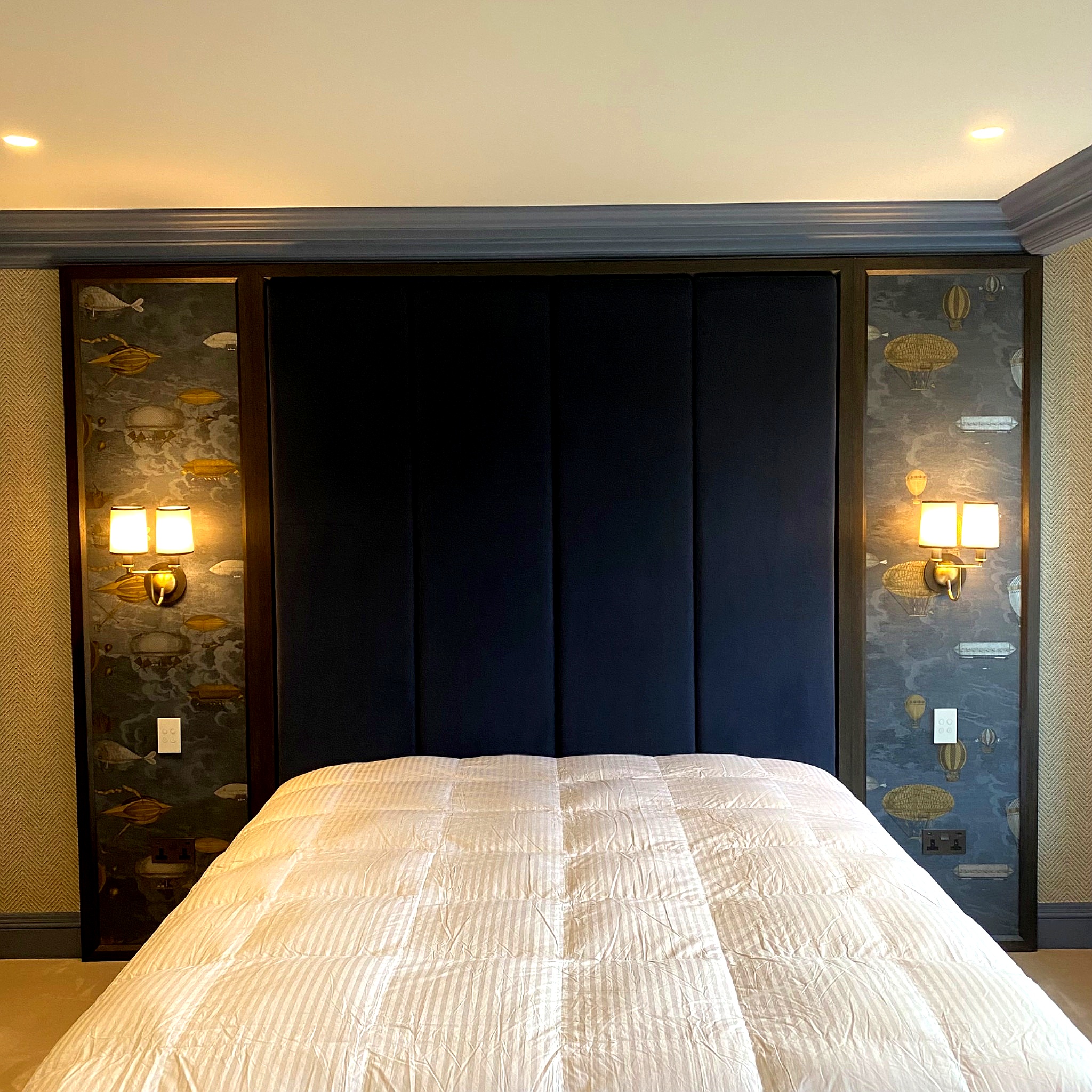 Luxury bedroom headboard hero image