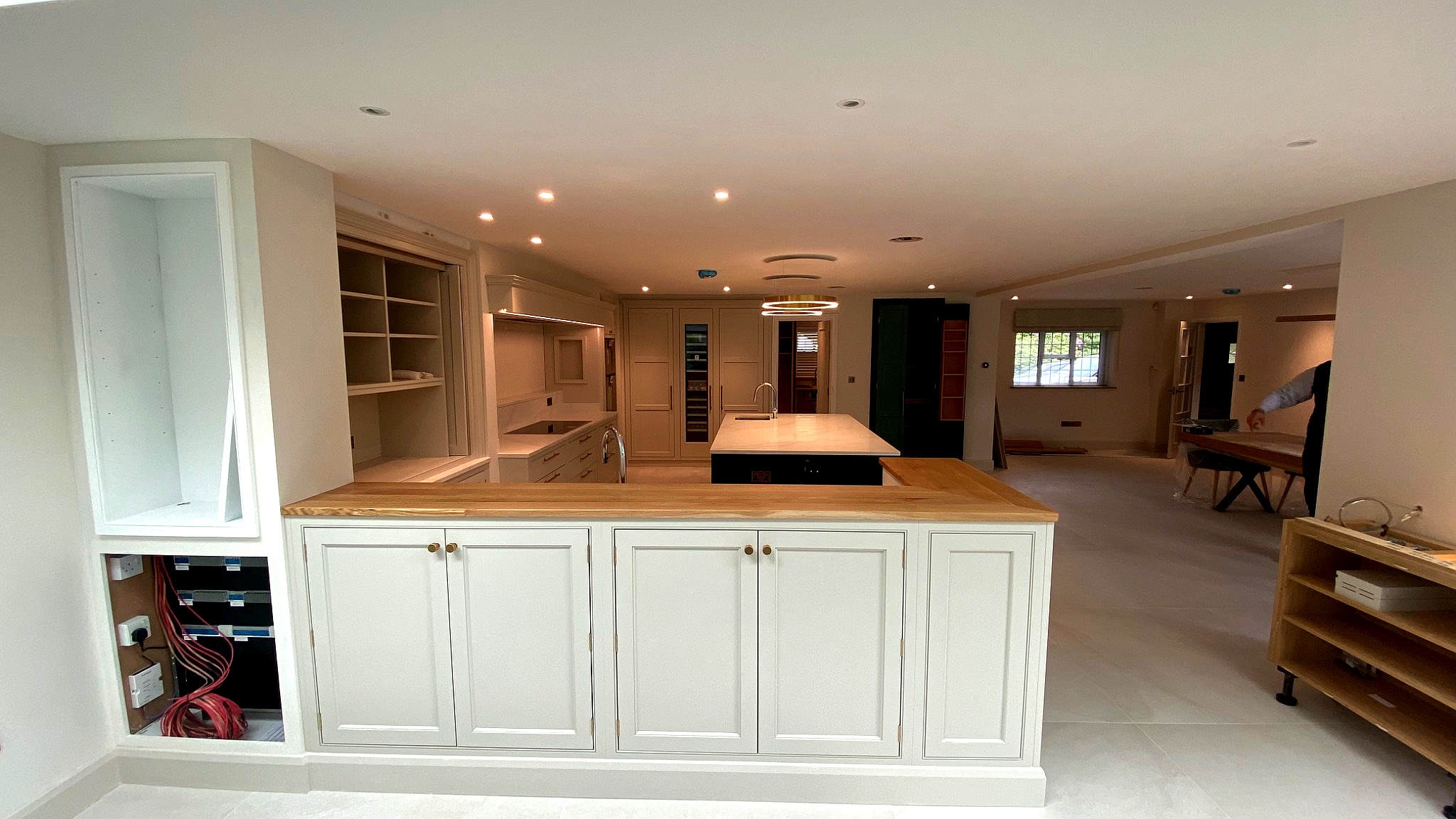 Luxury bespoke kitchen wide view